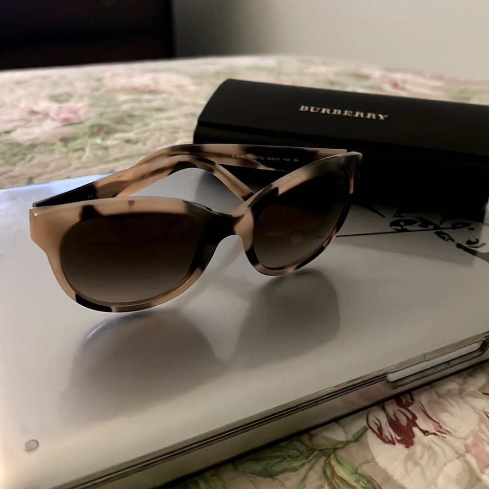 Burberry Cat Eye Light Tortoise Sunglasses